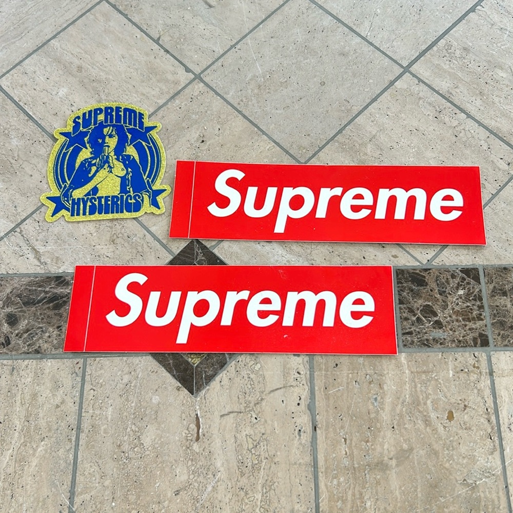 Supreme stickers Fully intact lot (3)